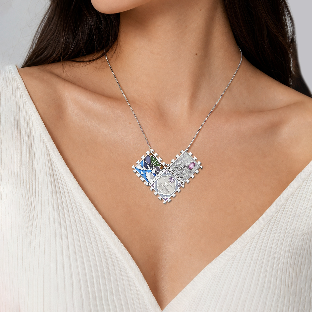 As a necklace