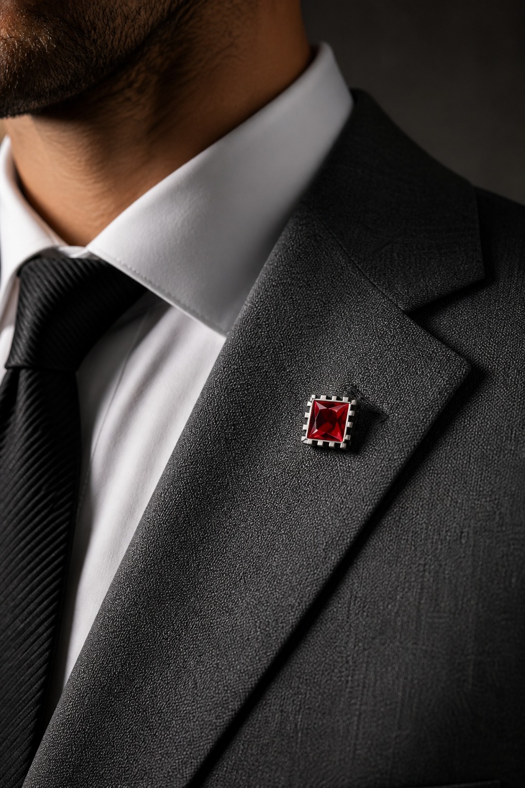 As a brooch